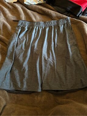 Kids' Gray Elastic-Waist Performance Shorts